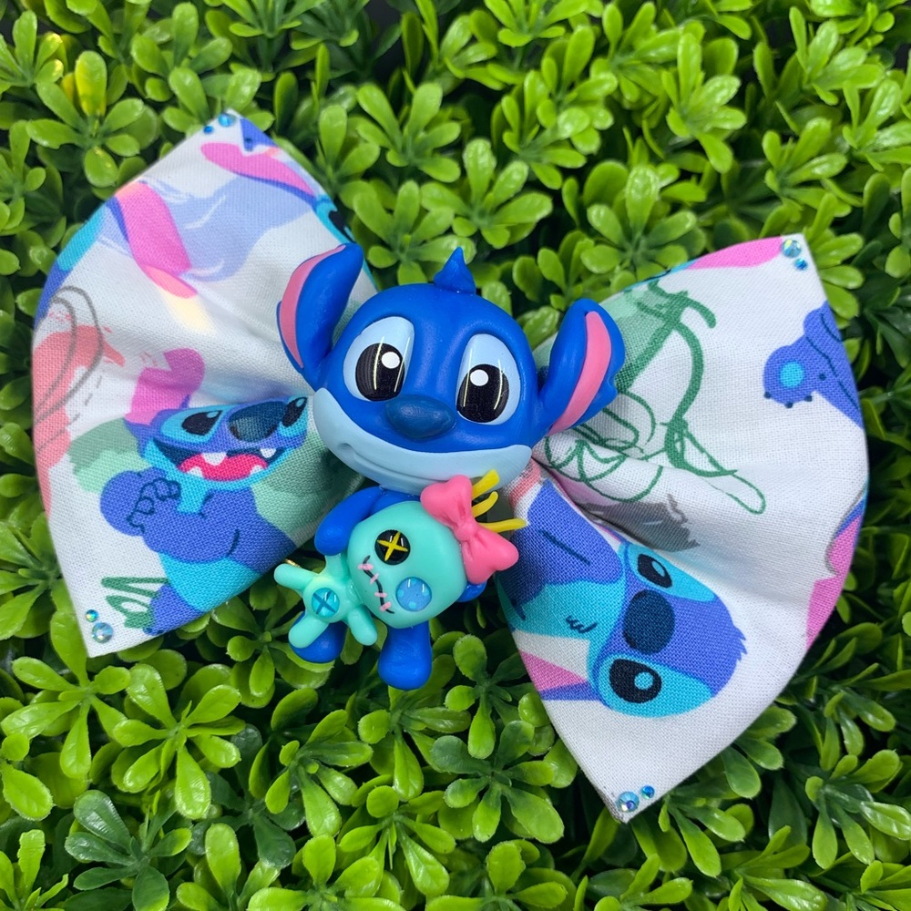 Stitch fabric hair bow
